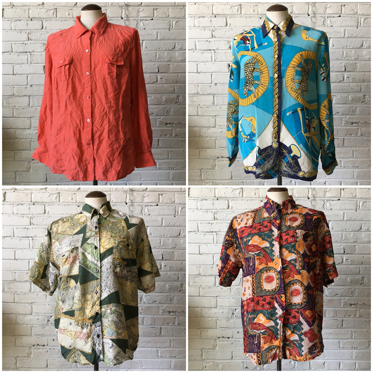 Silk Blouse by the bundle Bulk Vintage Clothing
